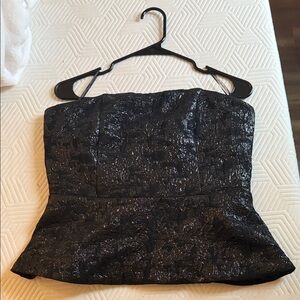 H&M Black Strapless Blouse